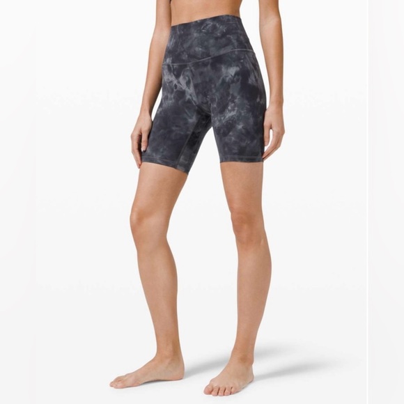 Lululemon Align Shorts 8” Diamond Dye Pitch Grey Graphite Grey Size 4 - Picture 2 of 9